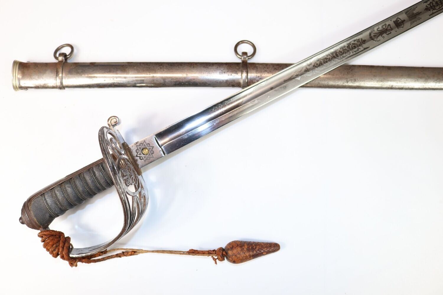Unusually Large Rifles Officer's Sword by Hawkes/Wilkinson