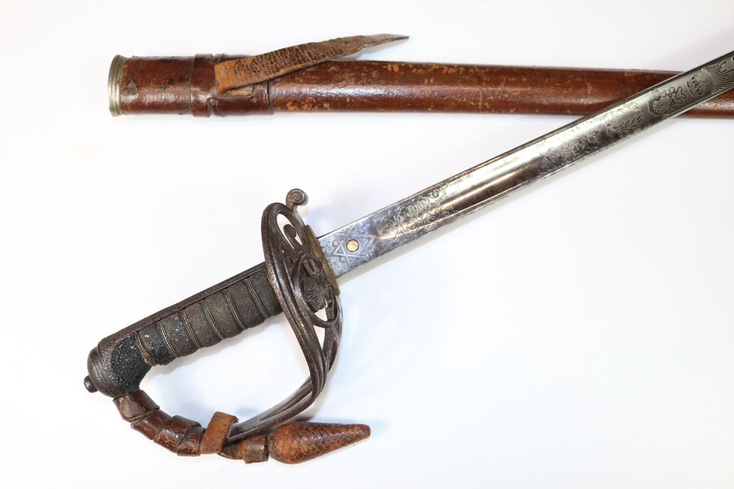 George V era Rifles Officer's Sword by Mole