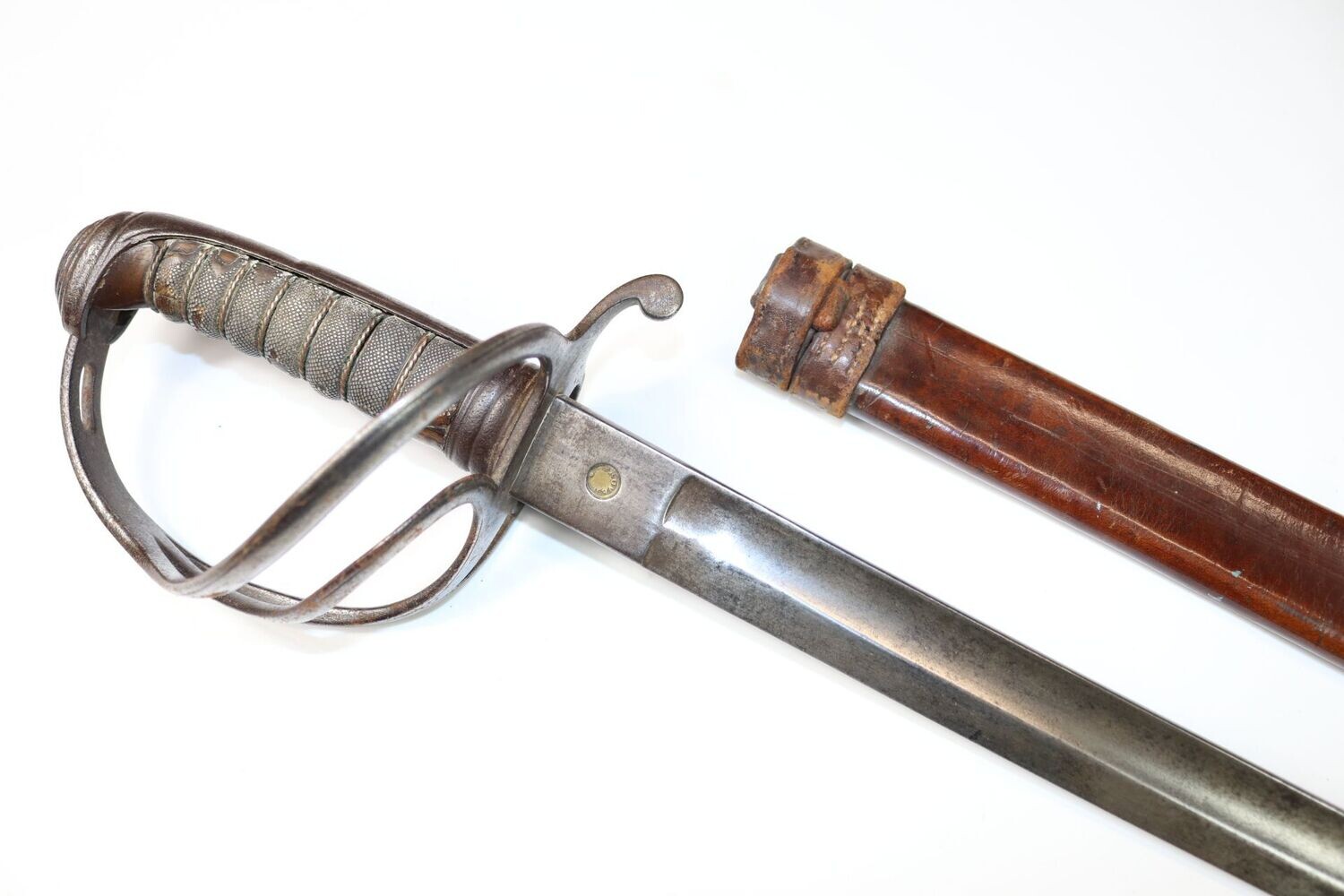 Well used 3-bar service sword by Gilligan