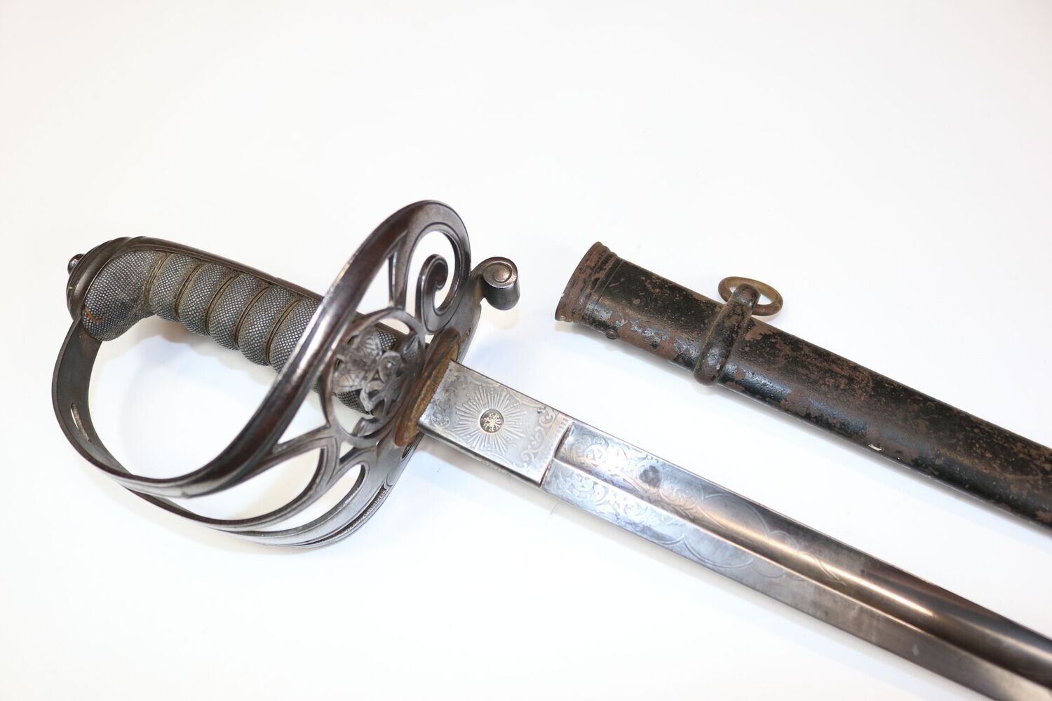Victorian Rifles Officer's Sword by Silver