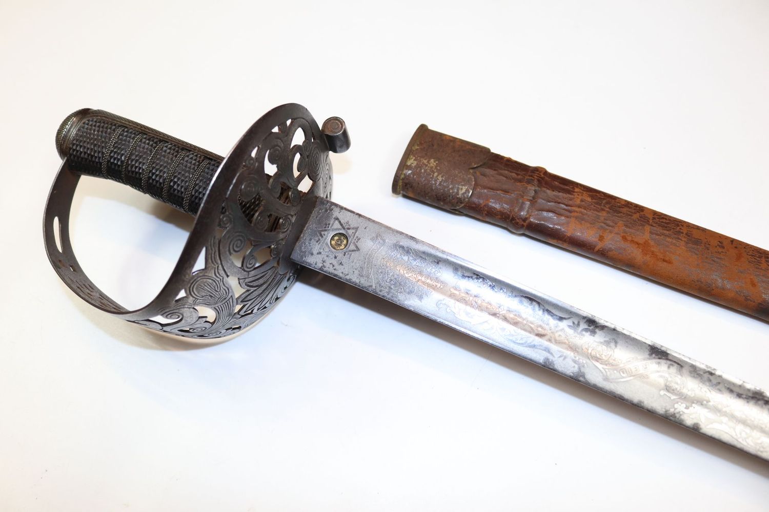 Wilkinson Patent Solid Hilt 1896 Pattern Sword of 6th Dragoon Guards Officer