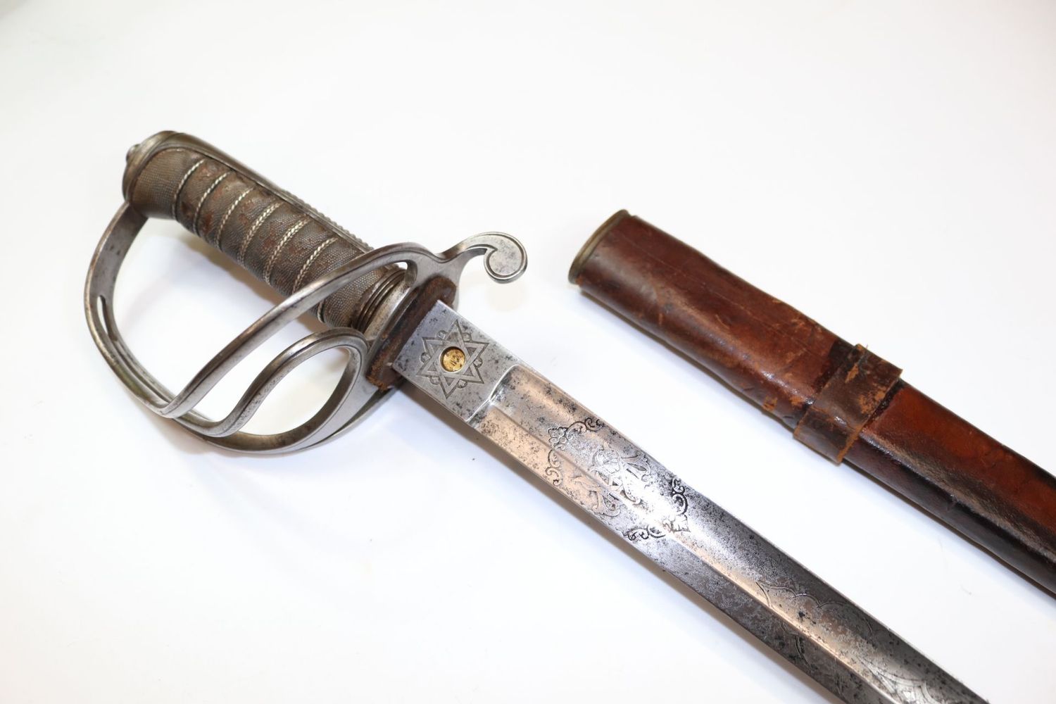 Wilkinson Royal Artillery Officer's Sword with etched initials