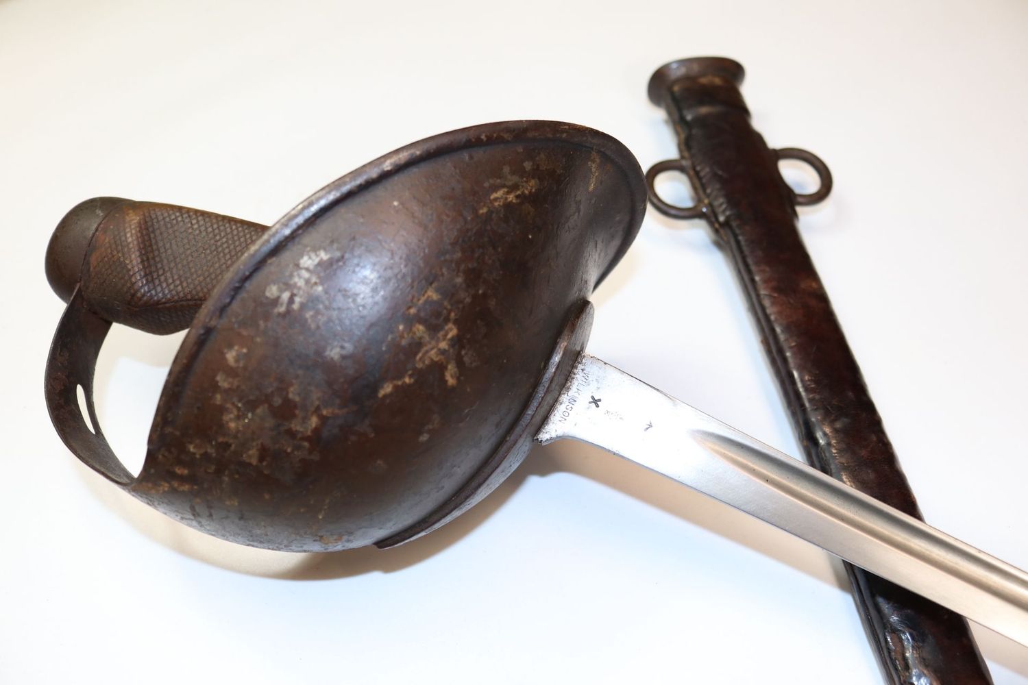 Pre-WW1 Wilkinson 1908 Pattern Cavalry Sword with Leather Covered Scabbard
