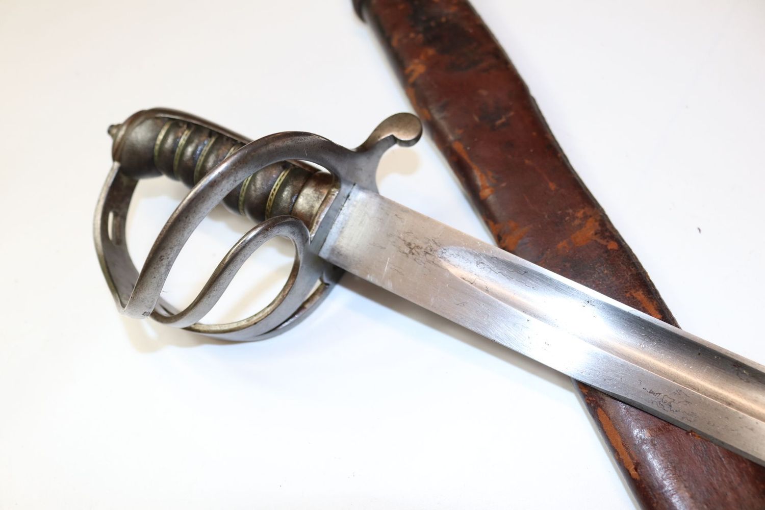 Rare British Indian Army Cavalry Sword in Scabbard