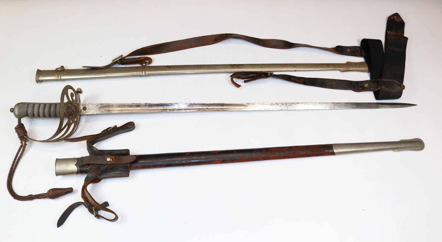 WW1 Era Rifles Officer's Sword with Two Scabbards by Locke