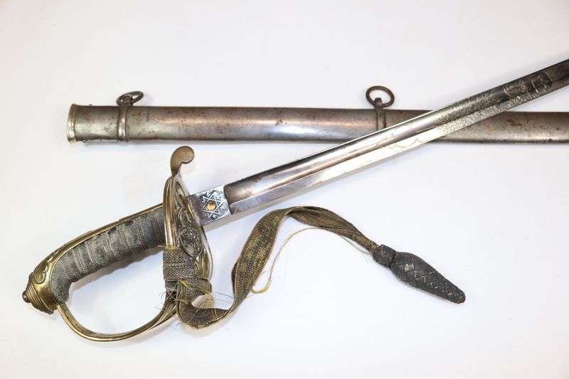 Madras Infantry Officer's Wilkinson Sword Gifted by Coldstream Guards Colonel