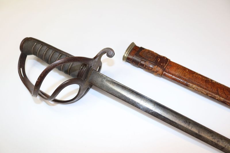 Unusual Light Weight Wilkinson Cavalry Sword with Crest & Dedication