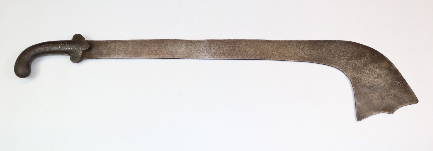 19thC Indian Kora with Silver Koftgari