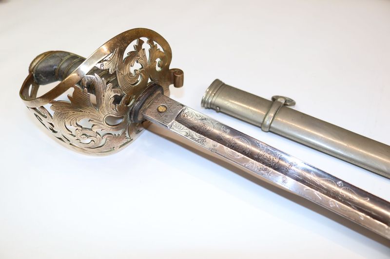 Royal Engineers Officer's Sword of noted Colonel & FA Cup Footballer
