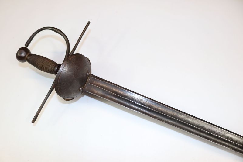 Unusual Napoleonic Spanish Cavalry Sword with Cuirassier Blade