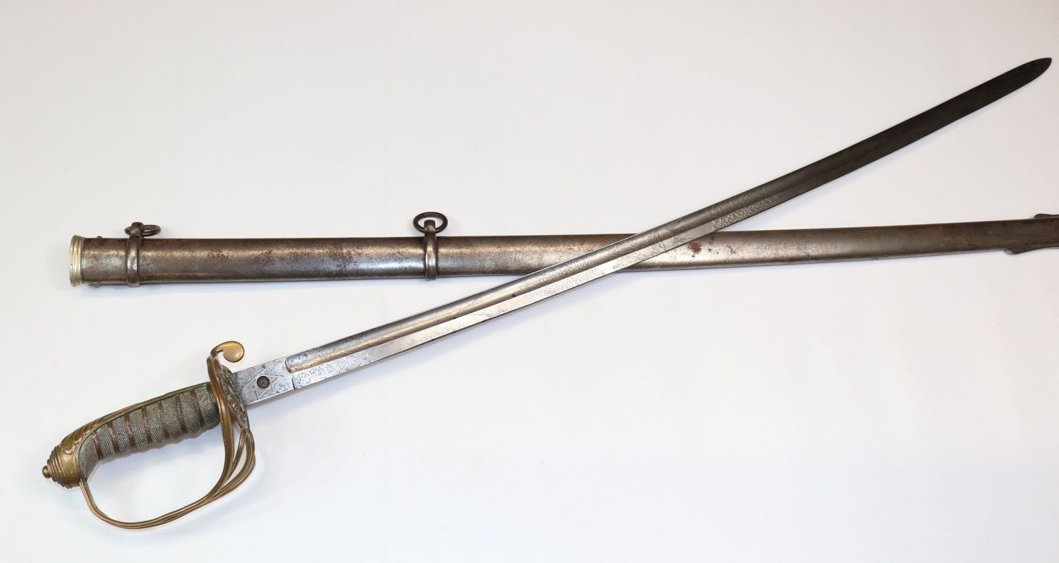 Crimean Era 1845 Pattern Infantry Officer's Sword by Hill Bros Crimean Era 1845 Pattern Infantry Officer's Sword by Hill Bros