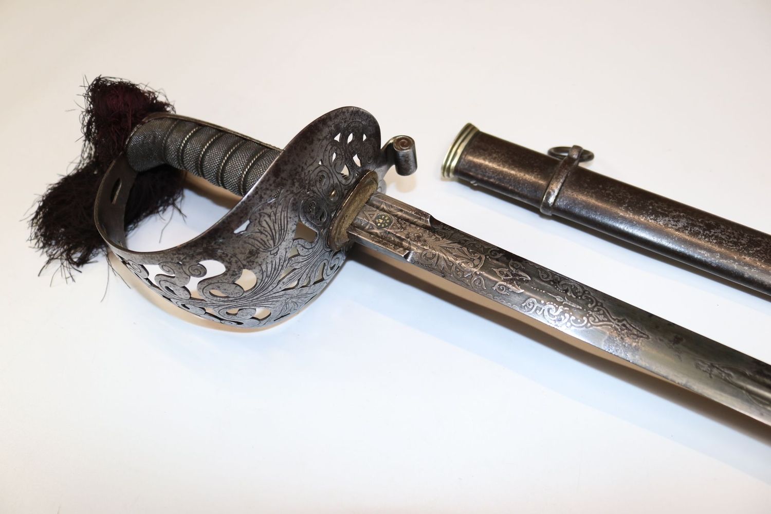 Unique Highland Rifle Militia Officer's Broadsword by Pillin Unique Highland Rifle Militia Officer's Broadsword by Pillin