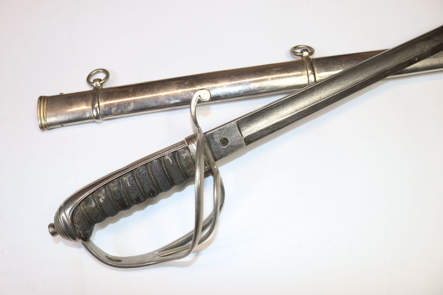 Named Victorian Royal Artillery Sword by Thurkle with Initials and Crest