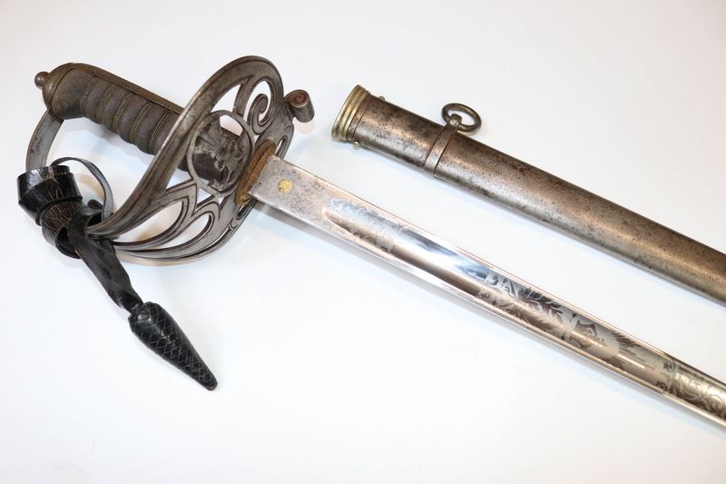 Late-Victorian Scottish Rifles Officer's Sword by Anderson