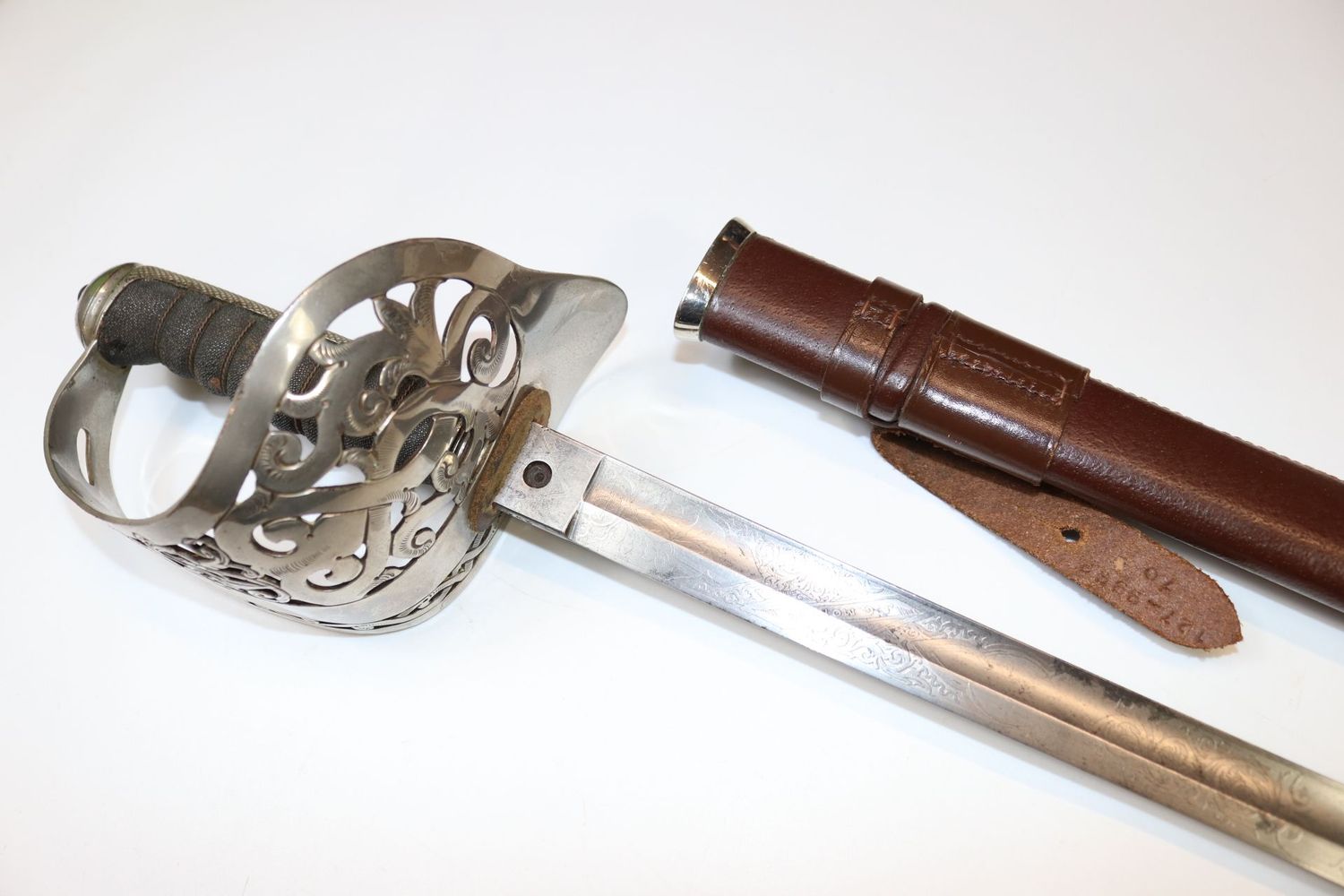 Infantry 1895 Pattern Hilt on earlier 1845 Pattern Blade named to the officer