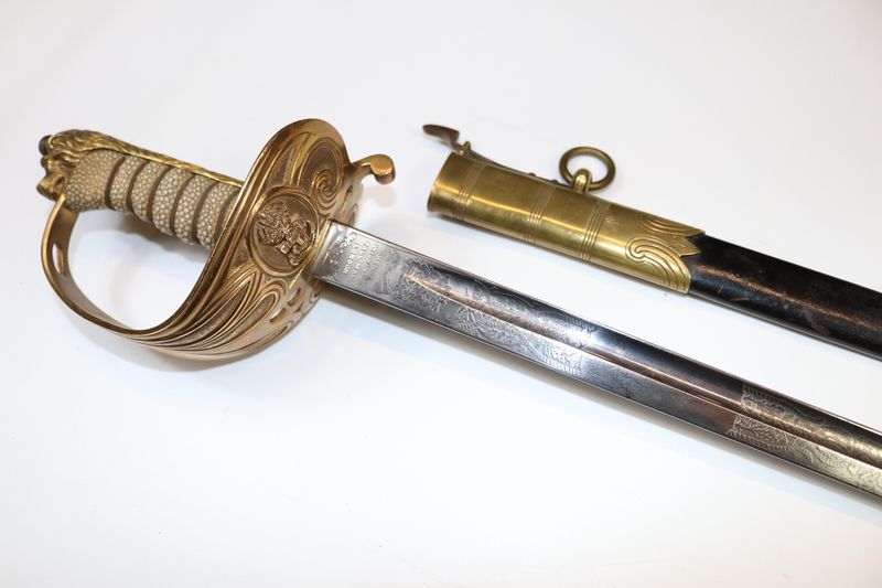 Pre-WW1 Wilkinson Solid Guard Royal Navy Officer's Sword