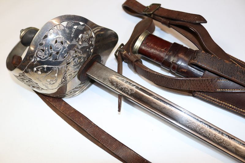 George V WW1 era British Indian Army Infantry Officer's Sword by Wilkinson