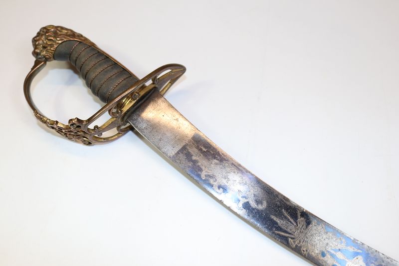 Napoleonic Blue and Gilt 1803 Pattern Infantry Sabre