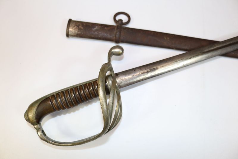 French M1882 Infantry Officer's Sword with Initials Engraved
