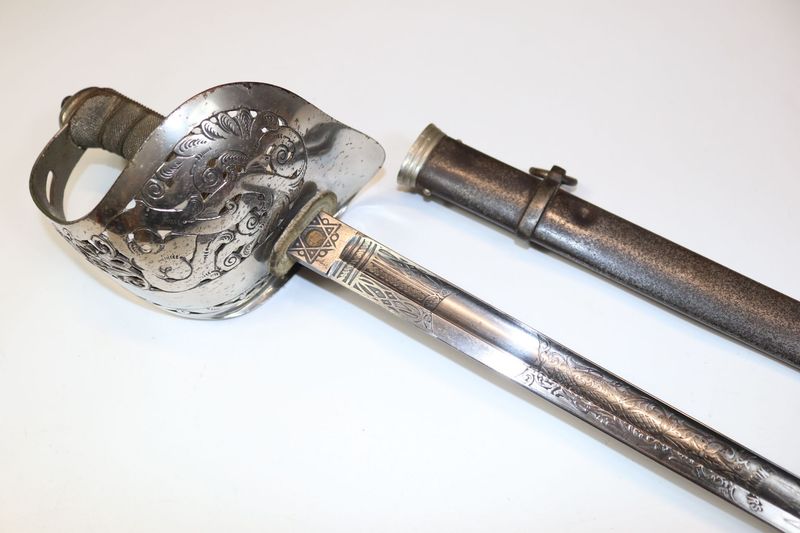 Late-Victorian Royal Engineers Officer's Sword with 1845 Pattern Blade and 1897 Hilt