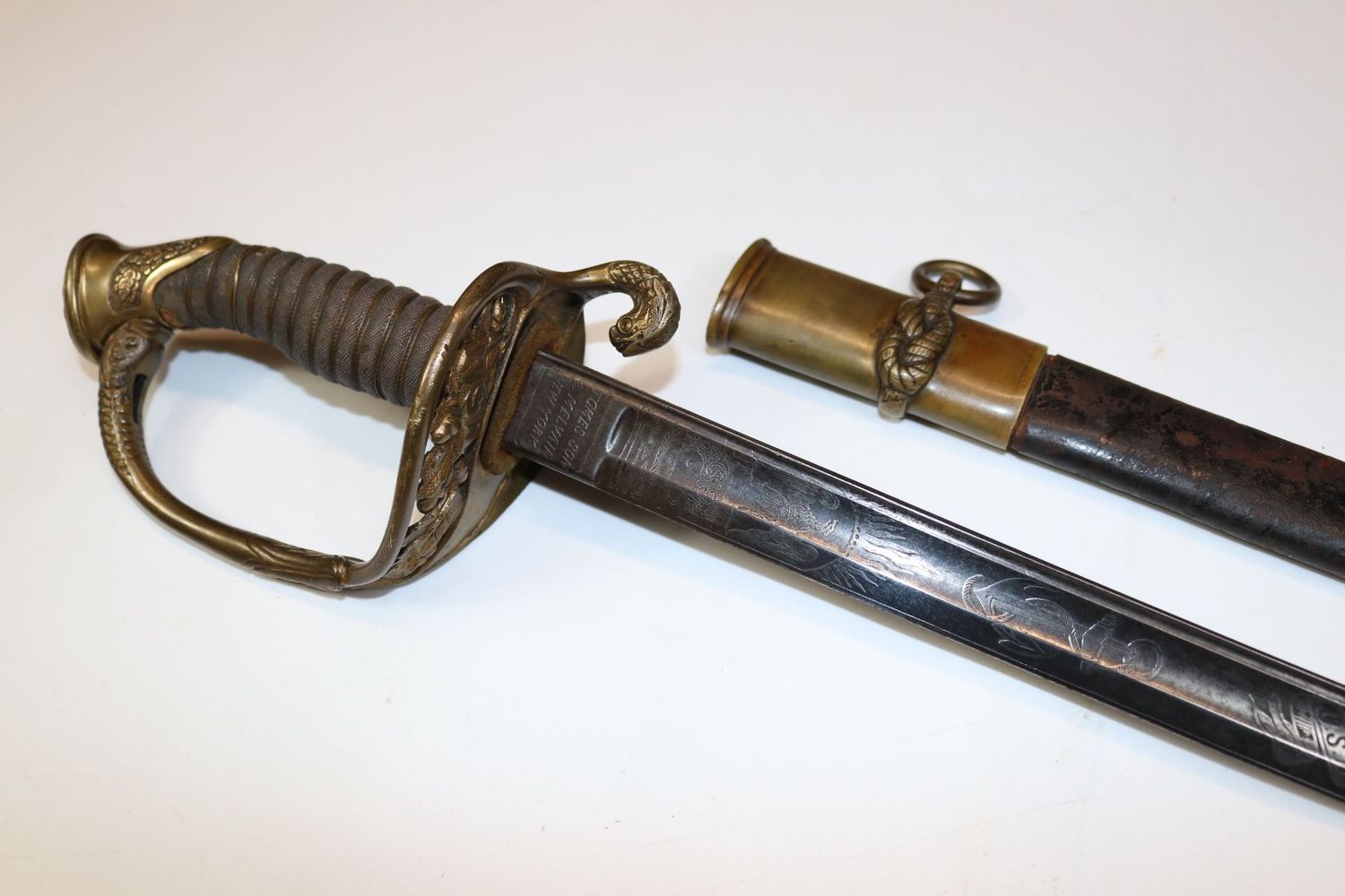 US Civil War era Model 1852 US Navy Officer's Sword US Civil War era Model 1852 US Navy Officer's Sword