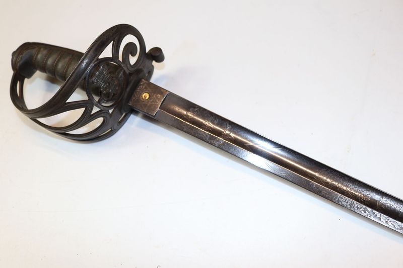 Rare Ceylon Rifles Sword by Wilkinson for Named Officer