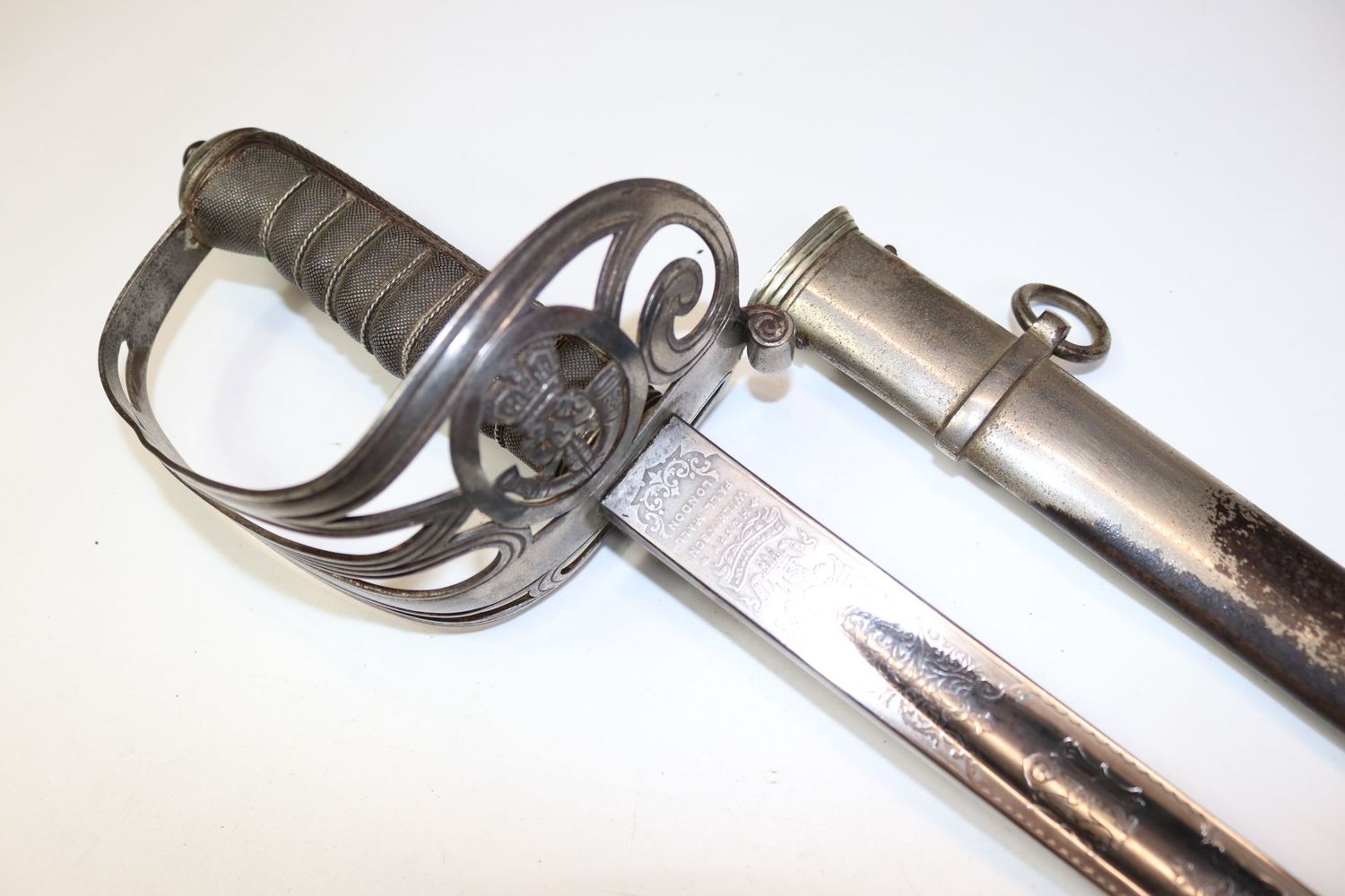 Edwardian/WW1 Wilkinson Rifles Sword of Major Horace John Flower, DSO, MC