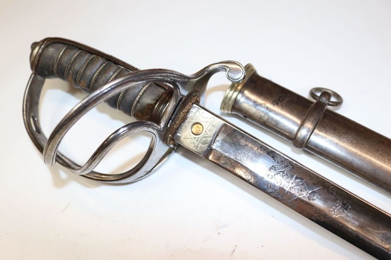 Victorian Wilkinson Royal Artillery Officer's Sword with Crest