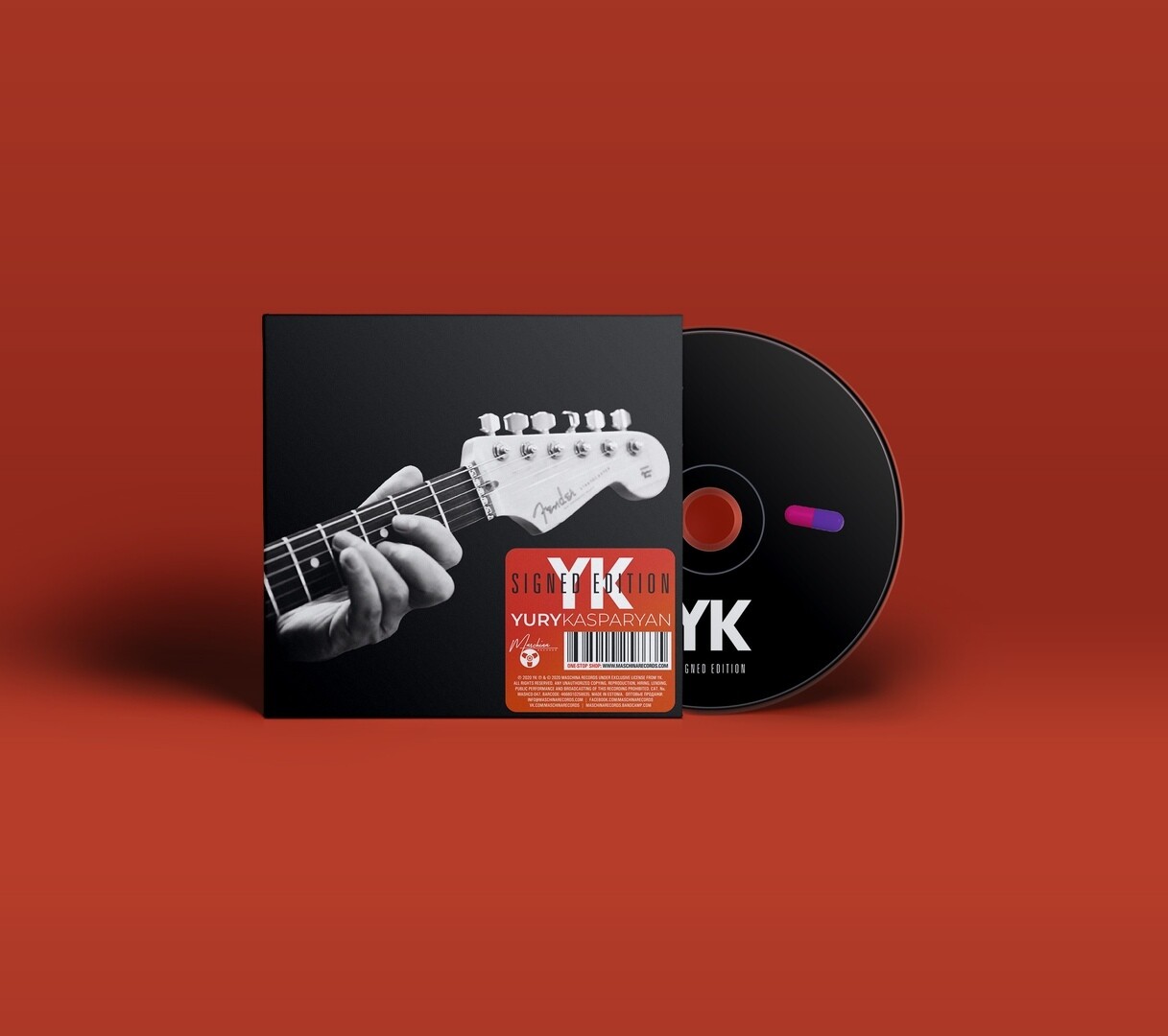 [PREORDER] CD: YK (Юрий Каспарян, «Кино») — «YK» (2020) [Signed Edition]