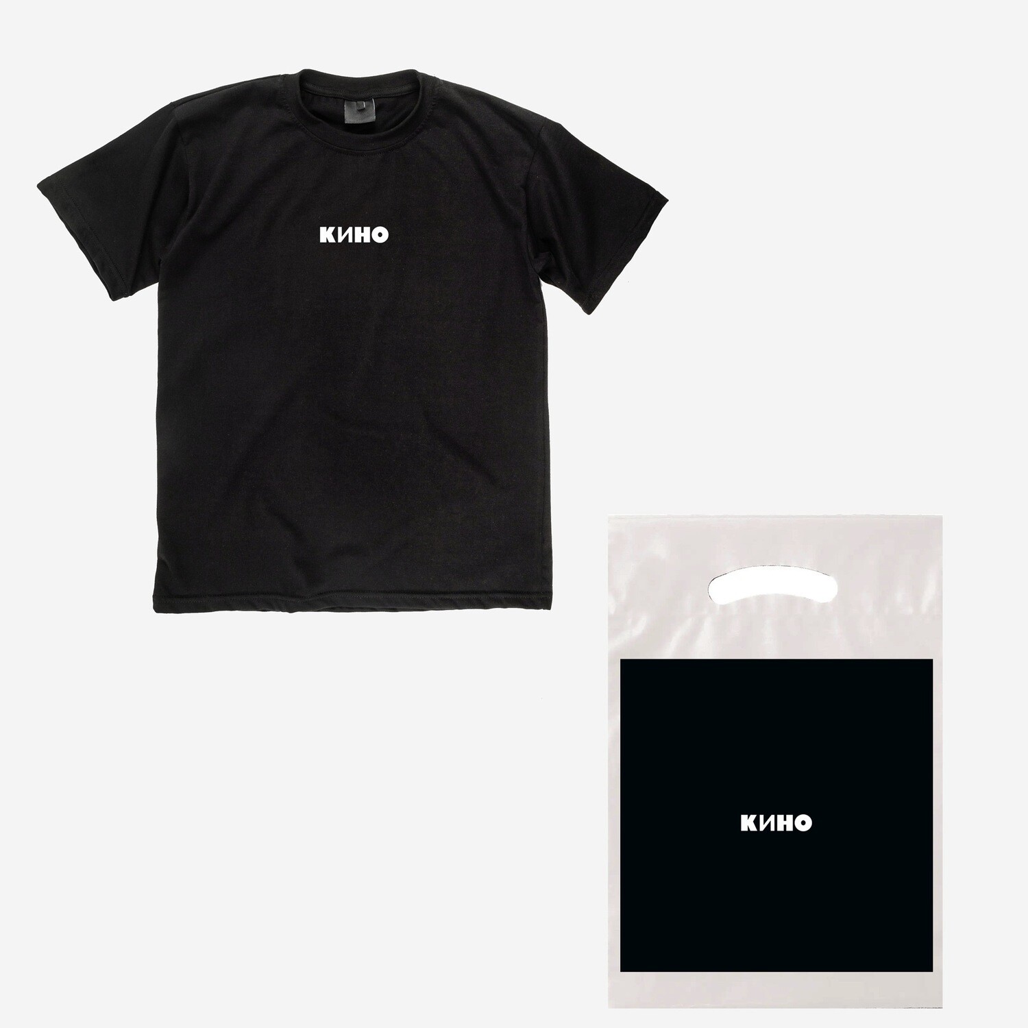 T-shirt: «КИНО» (Black Album Logo)