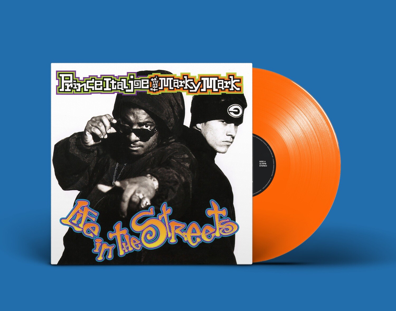 LP: Prince Ital Joe Feat. Marky Mark — «Life In The Streets» (1993/2022) [Orange Vinyl]