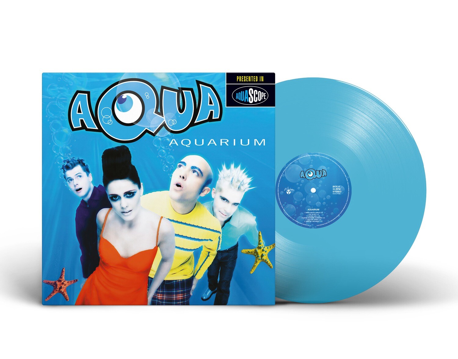 LP: Aqua — «Aquarium» (1997/2021) [Baby Blue Vinyl]