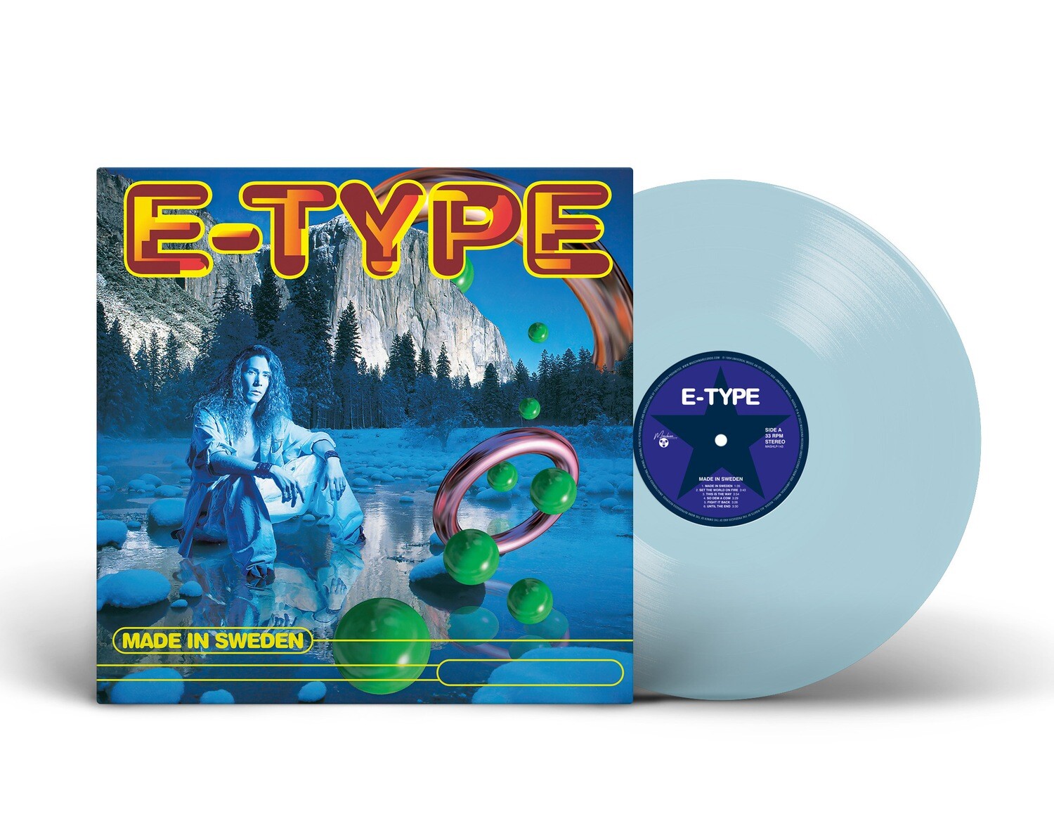 LP: E-Type — «Made In Sweden» (1994/2022)  [Limited Coke Bottle Clear Vinyl]