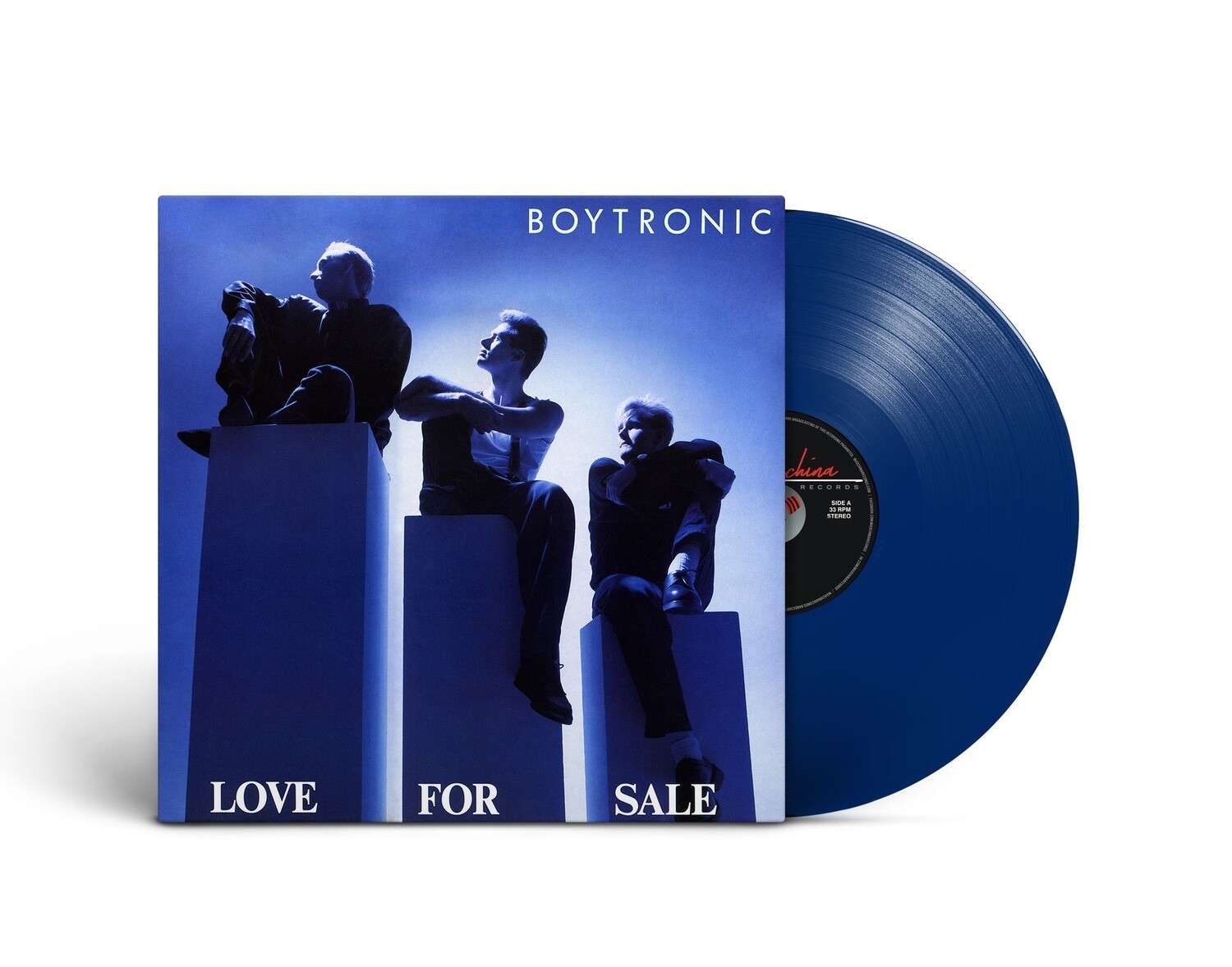 LP: Boytronic — «Love For Sale» (1988/2022)  [Limited Solid Blue Vinyl]