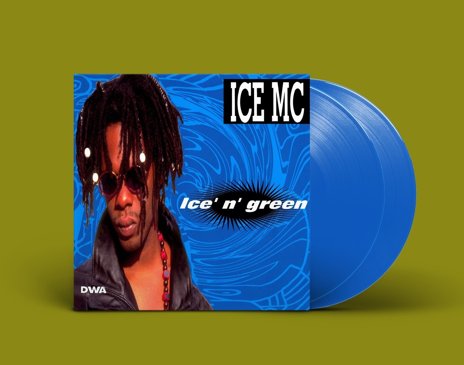 ICE MC LP ICE' N' GREEN THE REMIX ALBUM 95' *ONLY BRAZIL* EURO HOUSE *RARE*  VG