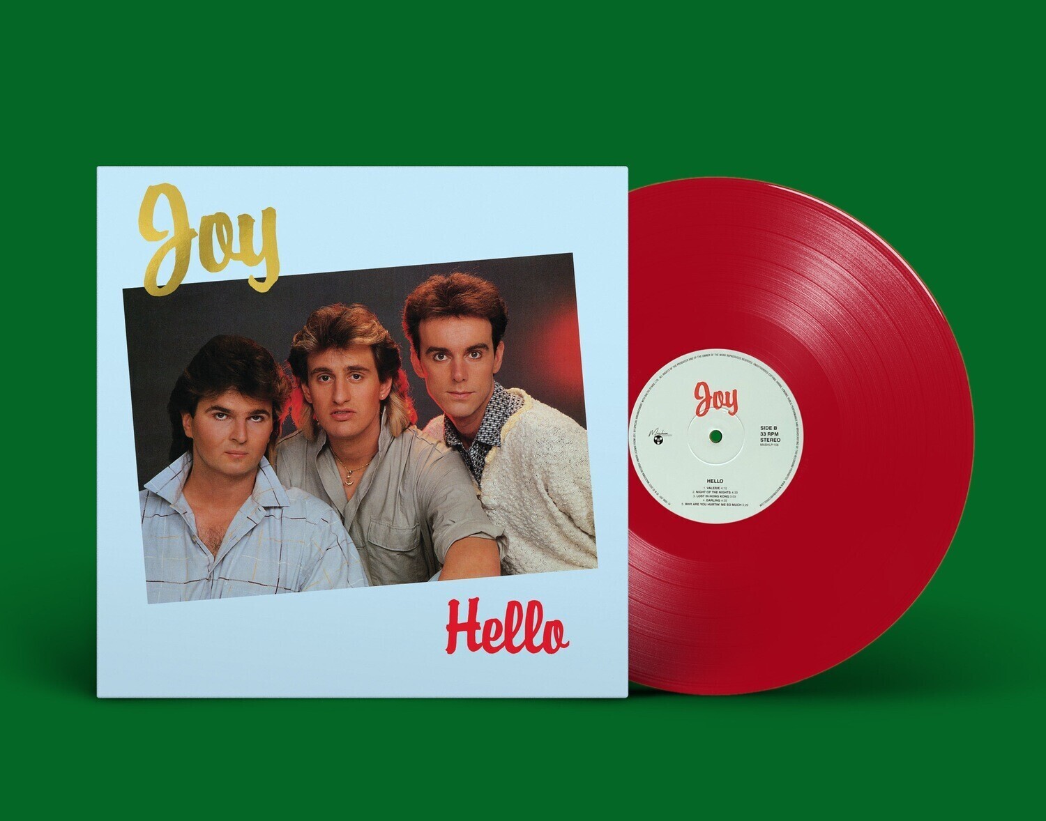 LP: Joy — «Hello» (1986/2021) [Red Vinyl] с плакатом