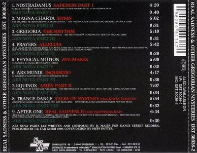 CD: Various — «Real Sadness &amp; Other Gregorian Mysteries» (1990)