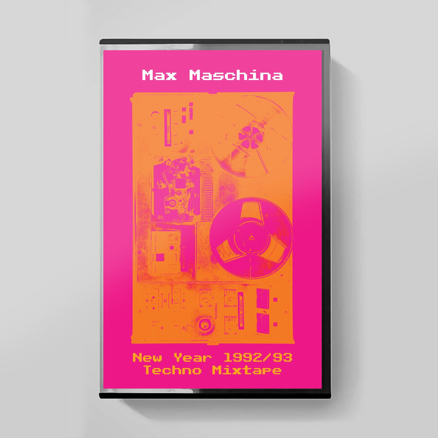 MC: Max Maschina - «New Year 1992-93 Techno Mixtape» (1993/2024) [Limited Edition Tape]