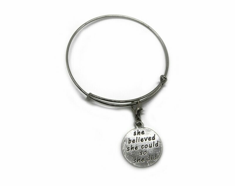 She Believed She Could So She Did Charm Bracelet She Believed She Could So She Did Charm Bracelet