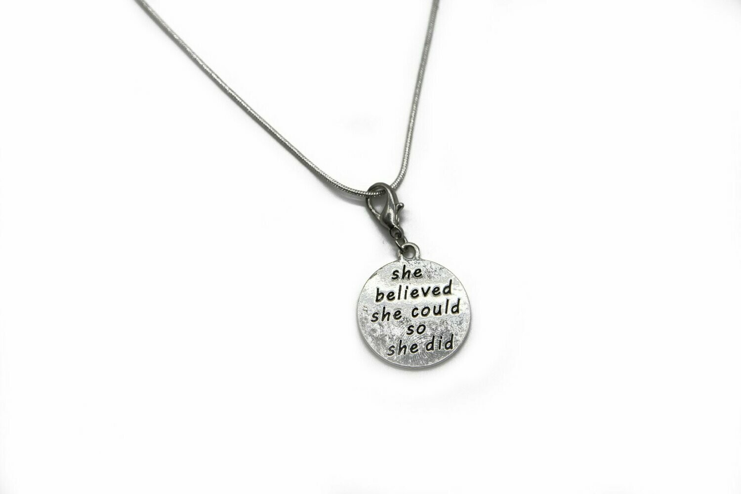 She Believed She Could So She Did Necklace