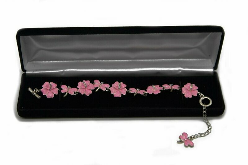 Hand Painted Island Hibiscus Bracelet Hand Painted Island Hibiscus Bracelet