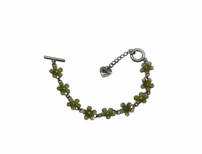 Hand Painted Plumeria Bracelet