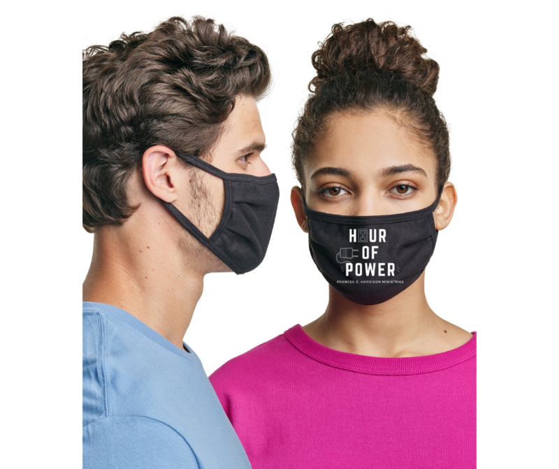 Hour of Power Personalized Washable Unisex Face Mask Frances D. Hardison Ministries