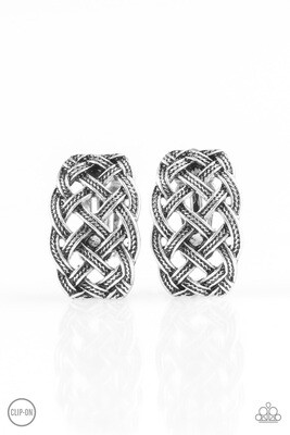 Braided Silver - Clip On