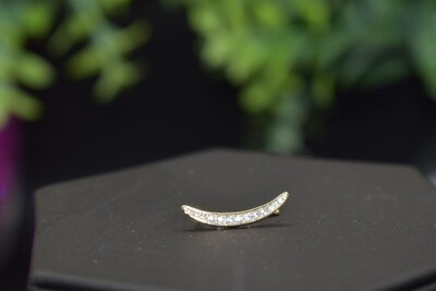 Small Rhinestone Ear Crawler - Gold