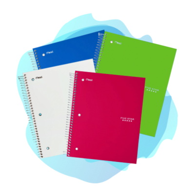 Customized Three Subject Notebooks