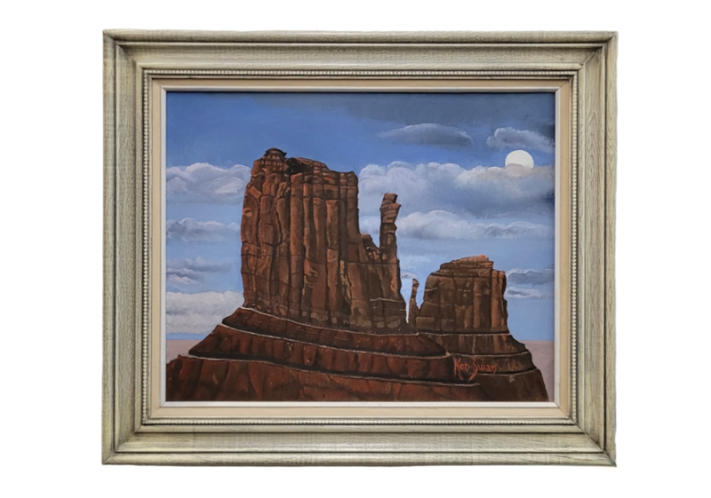 Desert Rock Landscape Oil Painting