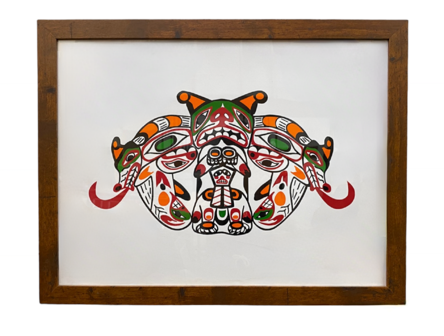 "Longhouse Mask" First Nation Art Print by John Nelson
