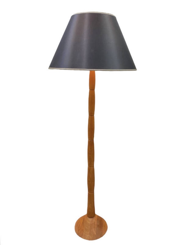 Mid Century Danish Teak Floor Lamp by Caprani