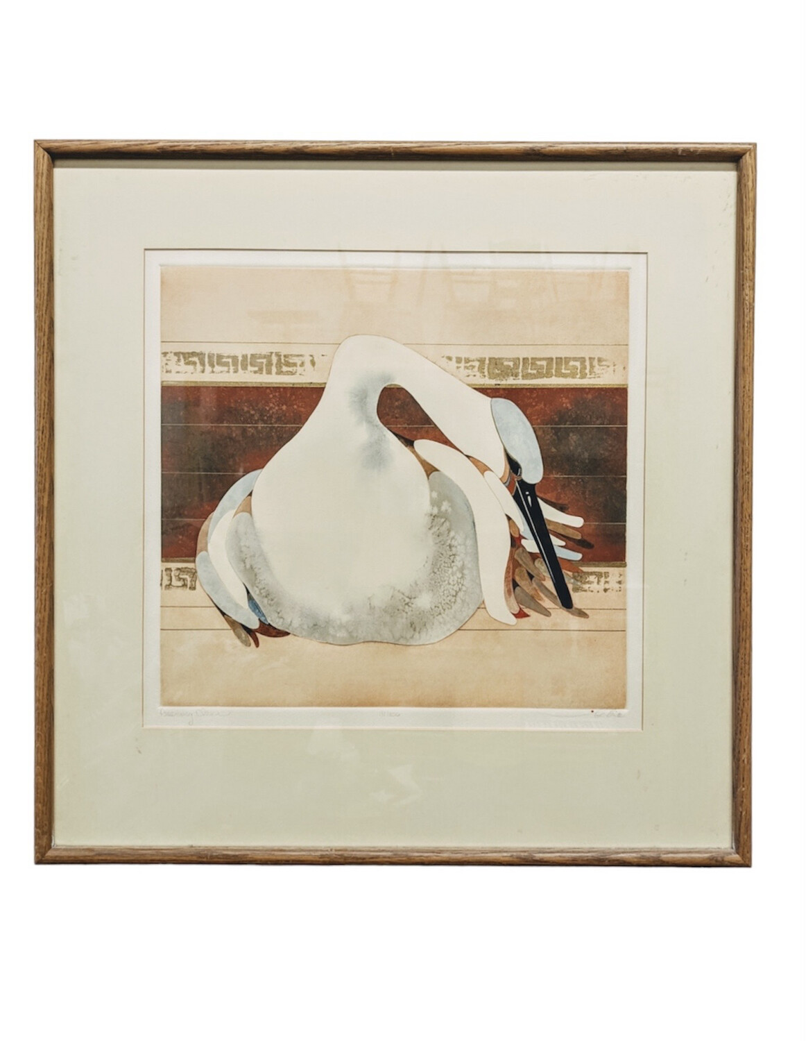 Beki Killorin-Preening Swan 131/200 Limited Print, Framed